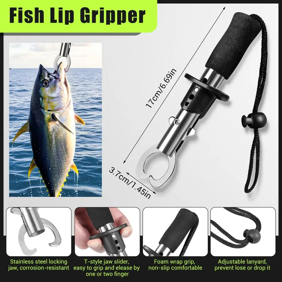 صندوق أدوات صيد الأسماك بطبقات، مجموعة معدات صيد الأسماك 605 قطعة مع طُعم، مجموعة أدوات صغيرة تحتوي على مشبك، مزيل الخطاف، ذو طيات، ملحقات، #1