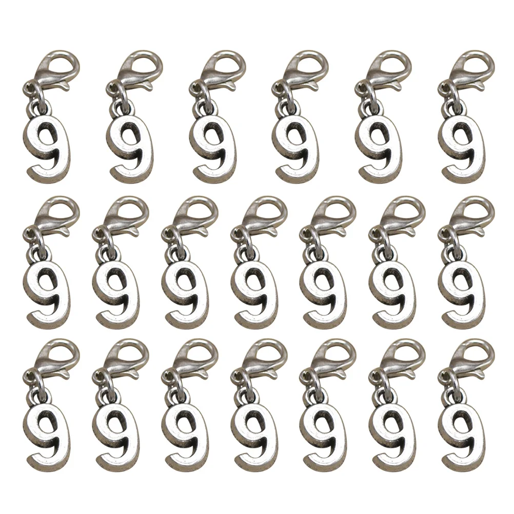 

20pcs Lobster Buckle Earrings Alloy Pendant Charm Diy Jewelry Making Necklace Bracelet Charms Craft Supplies Accessories