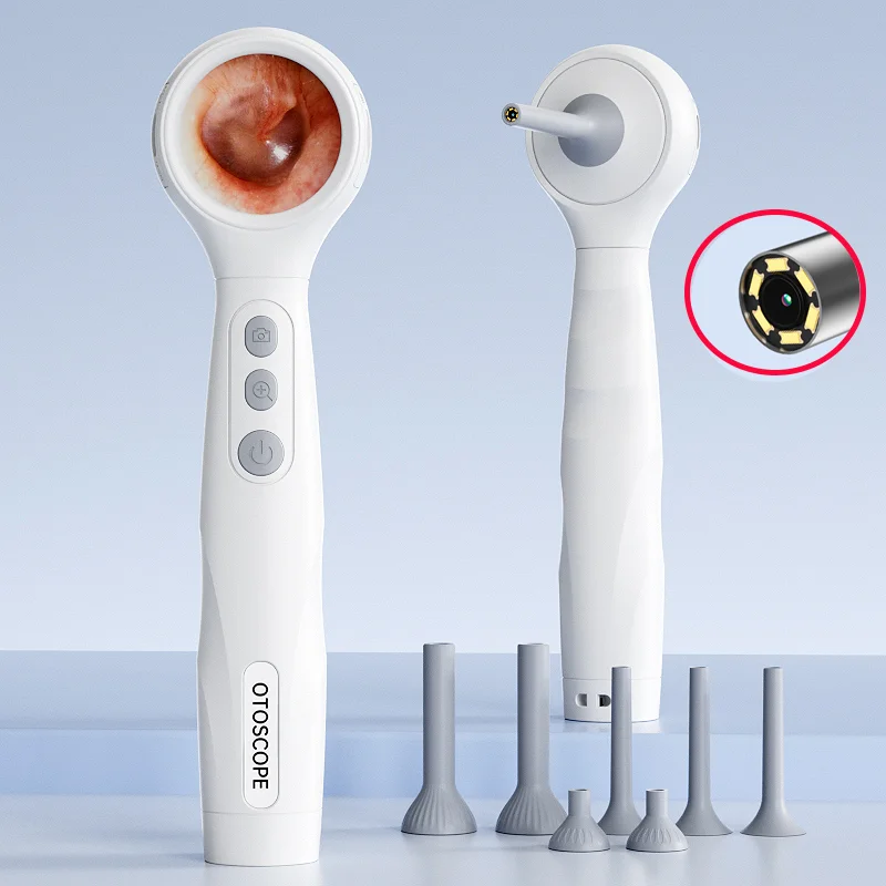 

HD Camera EAR Endoscop Visual Ear Spoon Detection Mirror Otoscope with 1.3‘’ Screen Ear Wax Remova Healthy Ears Support photo