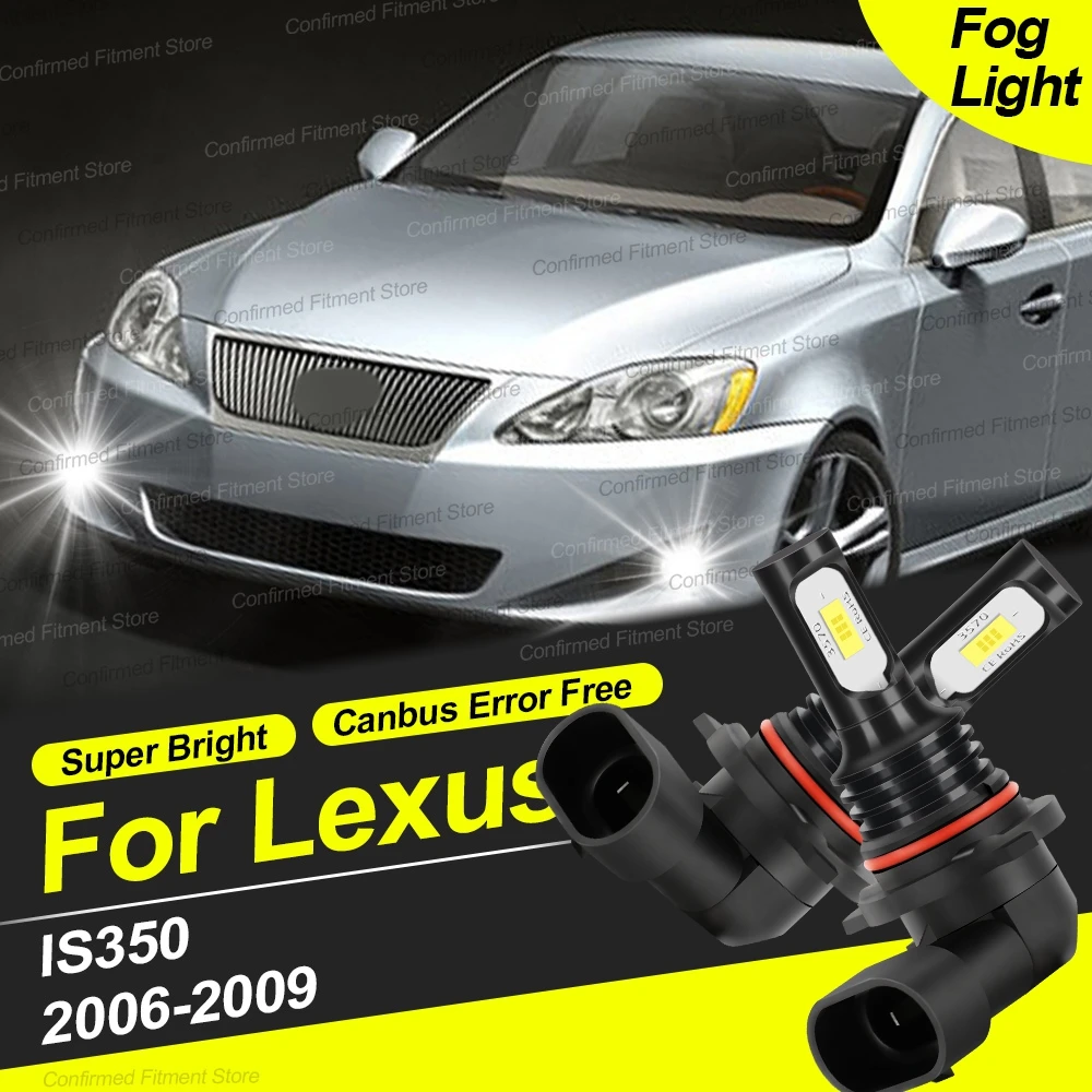 9006 HB4 Светодиодная противотуманная фара Canbus Автоматические передние противотуманные фары 22000LM 6000K Супер яркий автомобильный свет для Lexus IS350 2006 2007 2008 2009