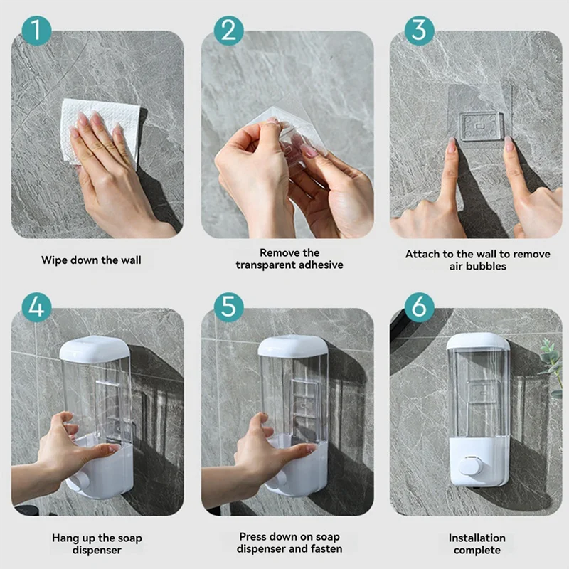 

F-F 500ML Liquid Soap Pump Dispenser Waterproof Manual Soap Dispenser Multifunction Hand Liquid Dispenser For Bathroom