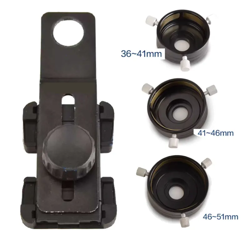 Full Metal Stable-bracket Universal Mobile Phone Holder Clip Eyepiece Slit Lamp Universal microscope mobile phone holder