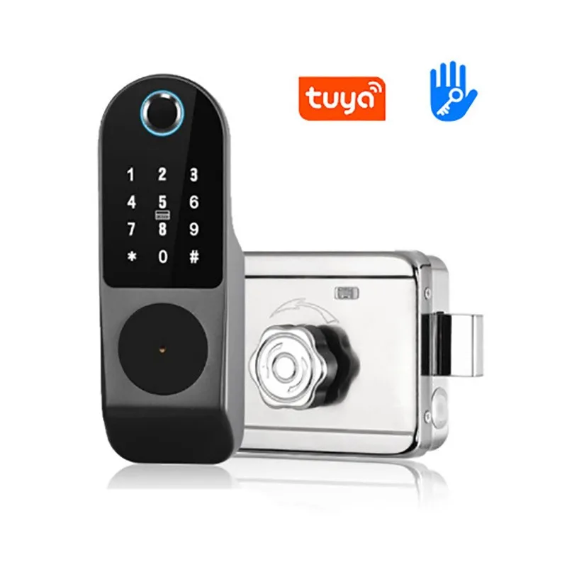 

N5 Fingerprint Password Integrated Lock Wiring-free Remote Control Lock Fingerprint Lock Swipe Card Bull Head Lock