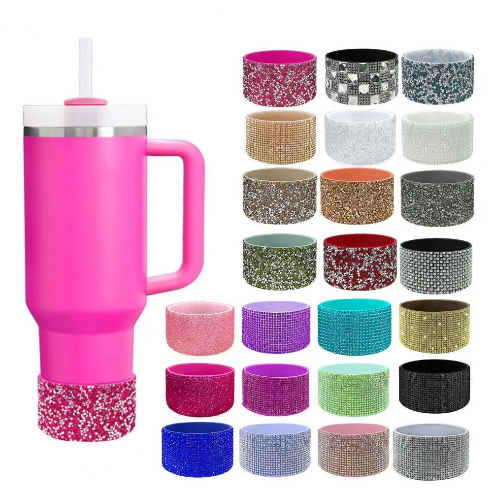 40oz Cup Protector Food Grade Silicone Sleeve Thermal Cup Bottom Cover Insulated Bottle Protector Car Cup Holder Sleeve