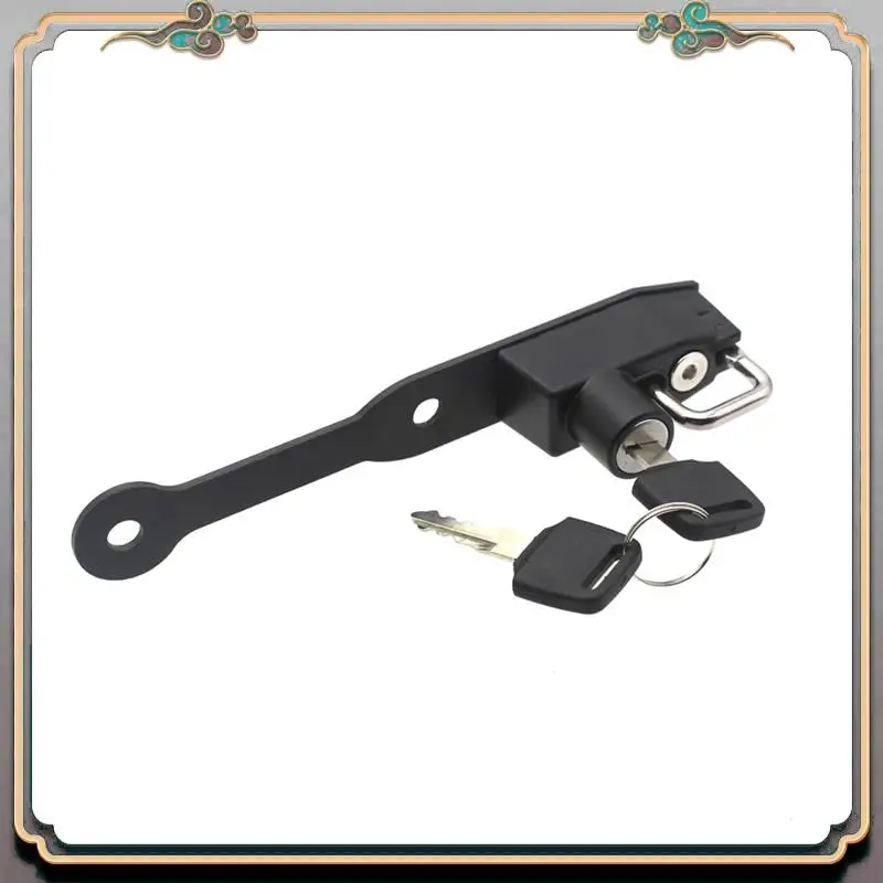 Fechadura lateral para capacete de motocicleta, segurança antifurto preta com 2 chaves para honda cb750 hornet 23- cbr400r cbr500r cbr650f cb650f
