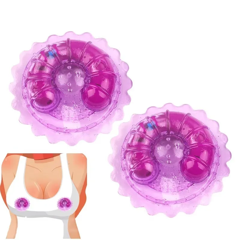 Electric Nipple Massager Easily Wear Nipple Vibrators Women Nipple Stickers Female Breast Masturbators Sexy Adult Products