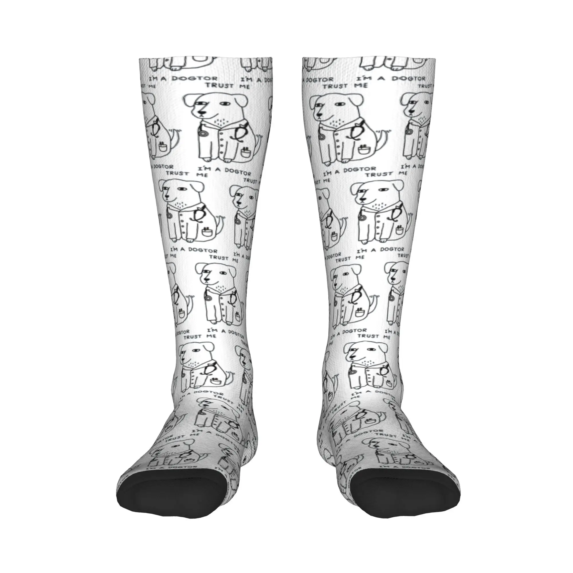 

Всесезонные чулки для экипажа, носки для собак, длинные носки в стиле Харадзюку, аксессуары для мужчин и женщин, подарки