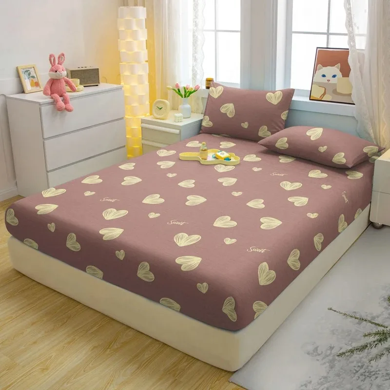 

LOVE Bedding Set 100% Polyester Fitted Sheet 2/3pcs 3d Children'S Bedding Set Suitable For Children And Adults