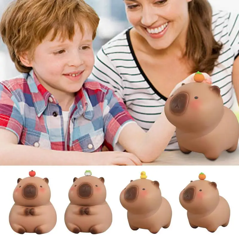 Cute Capybara Cartoon Coin Bank, Jarra De Dinheiro Em Forma De Animal, Caixa De Dinheiro Decorativa, Salvando