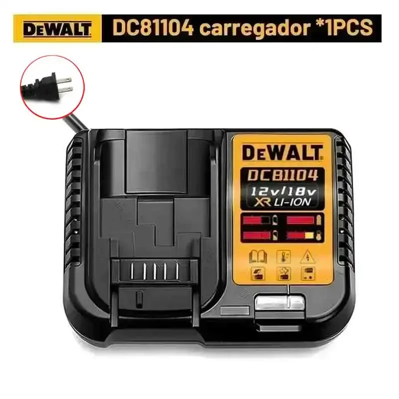DEWALT Caricabatteria DCB114 Sostituisci caricabatteria per batteria agli ioni di litio Dewalt 10.8V 12V 14.4V 18V 20V 60V DCB200 DCB101