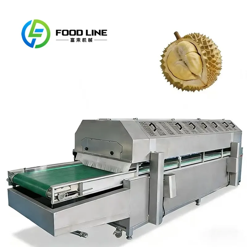 Industrial Blast Freezer Tunnel Anti-Frost Air Curtain At Tunnel Entrance Blocks Outside Hot Humid Air From Entering Low Temp