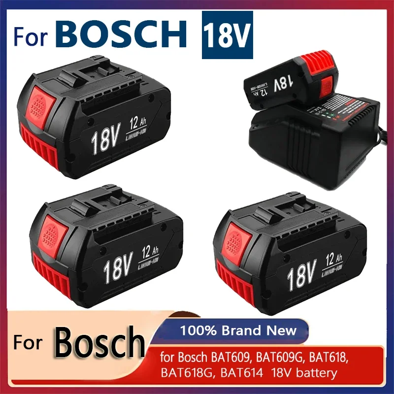 High-Performance For BOSCH 18Volt 6.0Ah LITHIUM-ION BATTERY GBA18V Professional GSR GBA GSB BAT609 (KC) Rechargeable Battery