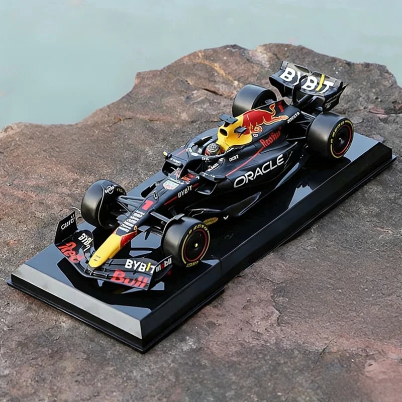 1:24 2023 Campione Red Bull RB19 1 #   Modello di auto da corsa in lega Verstappen Simulazione di formule uno Modello di super auto pressofuso Regali per bambini