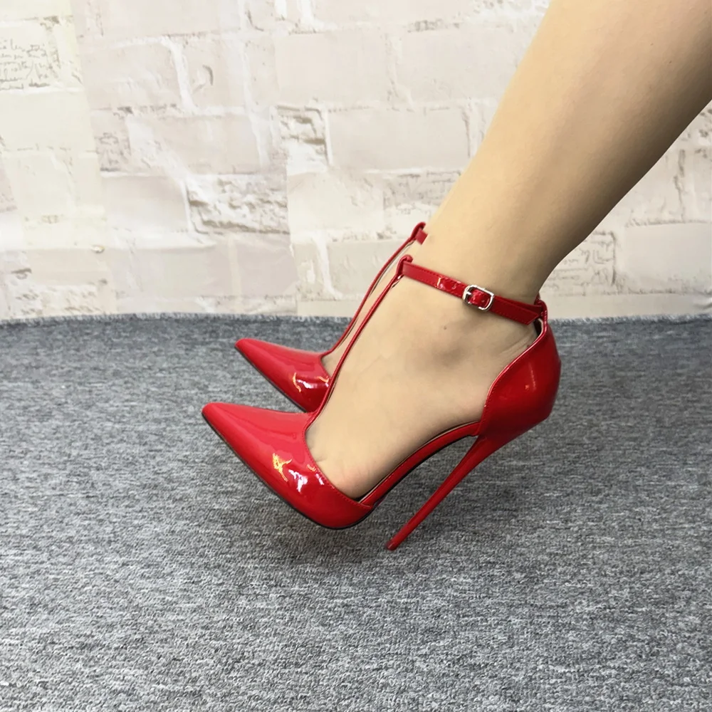 FHC Décolleté da donna con apertura laterale da 16 cm, scarpe da ballo sexy con tacco alto da donna, abito incrociato, rosso, bianco, nero, nudo, colori personalizzati