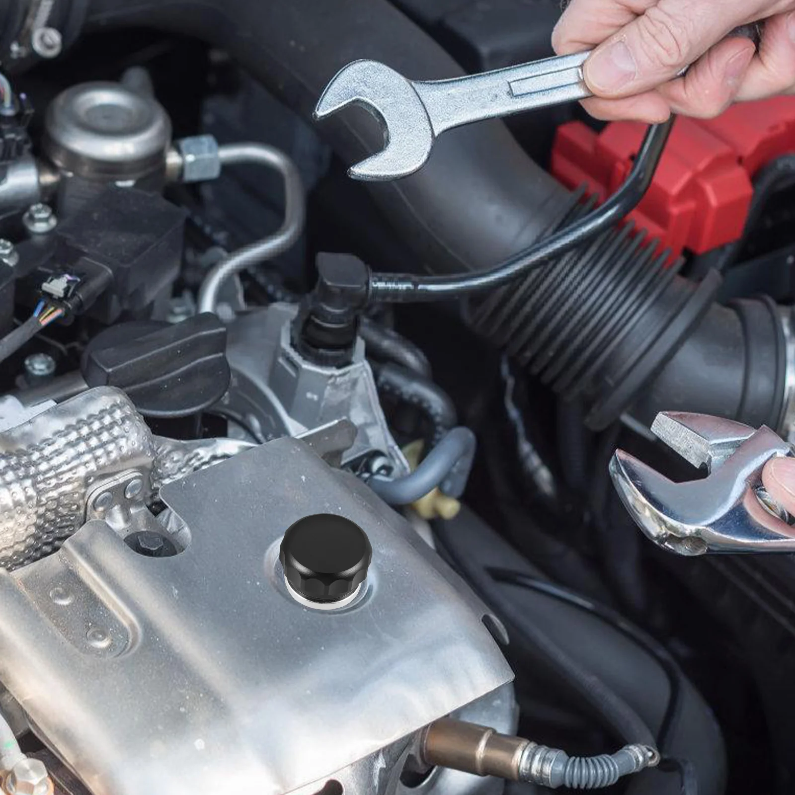 

Car Fuel Tank Cap Oil Tank Lid Replacement Aluminum Alloy Durable Vehicle Fuel Cover Leak Proof Car Modified Part