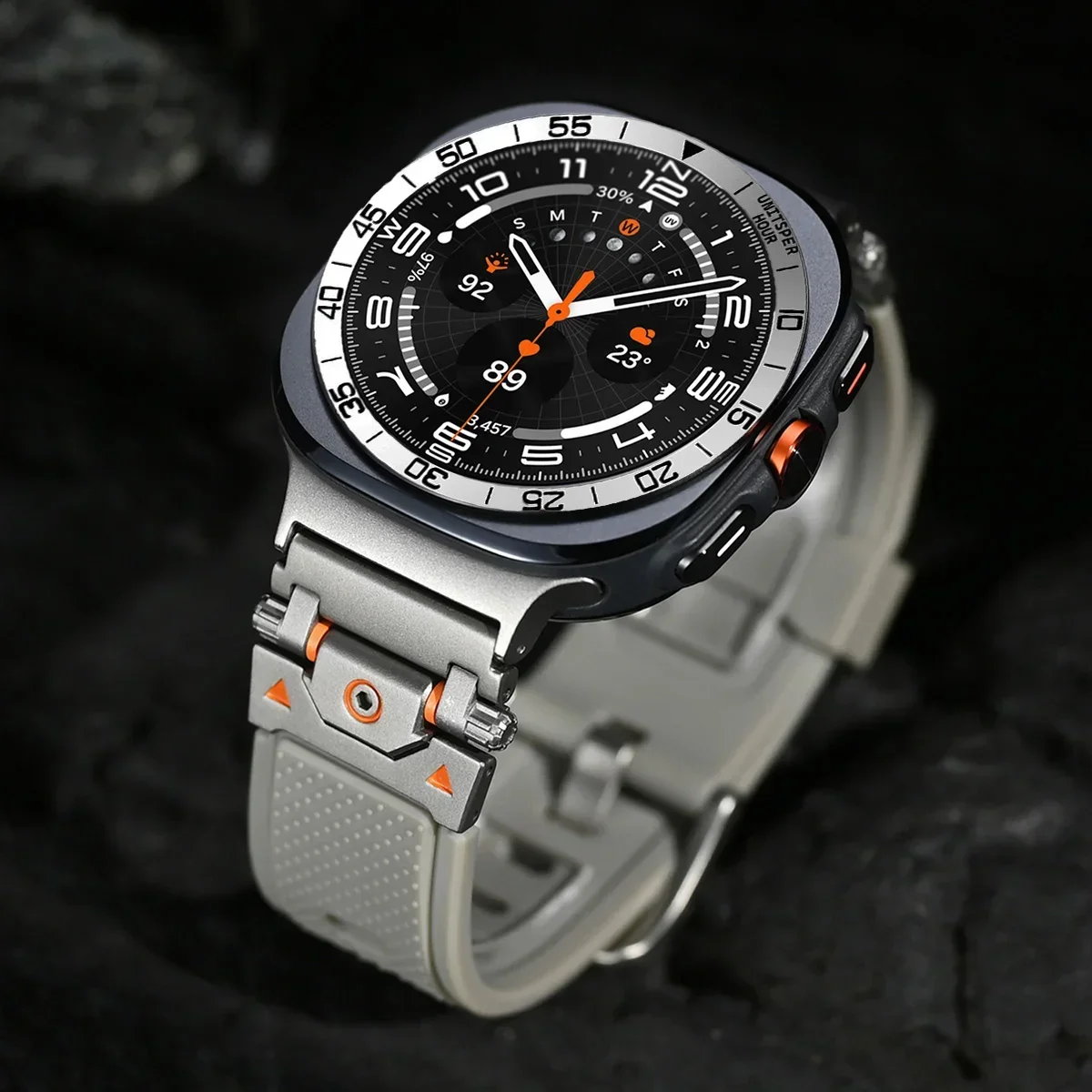 Metal Cover Bezel Ring Case For Samsung Galaxy Watch 7 Ultra 47mm SmartWatch Protector Case Steel Frame Shell Bumper Accessories