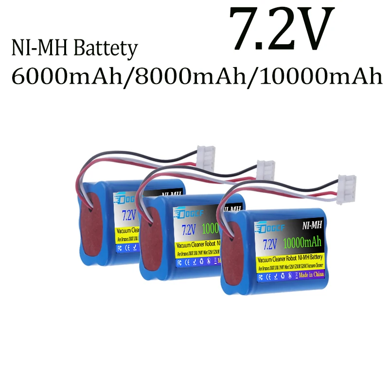 

For 380T Vacuum Cleaner Battery 7.2V 10000mAh for IRo7.2V 10000mAh bot Braava 380 390T Mint 5200 5200B 5200C