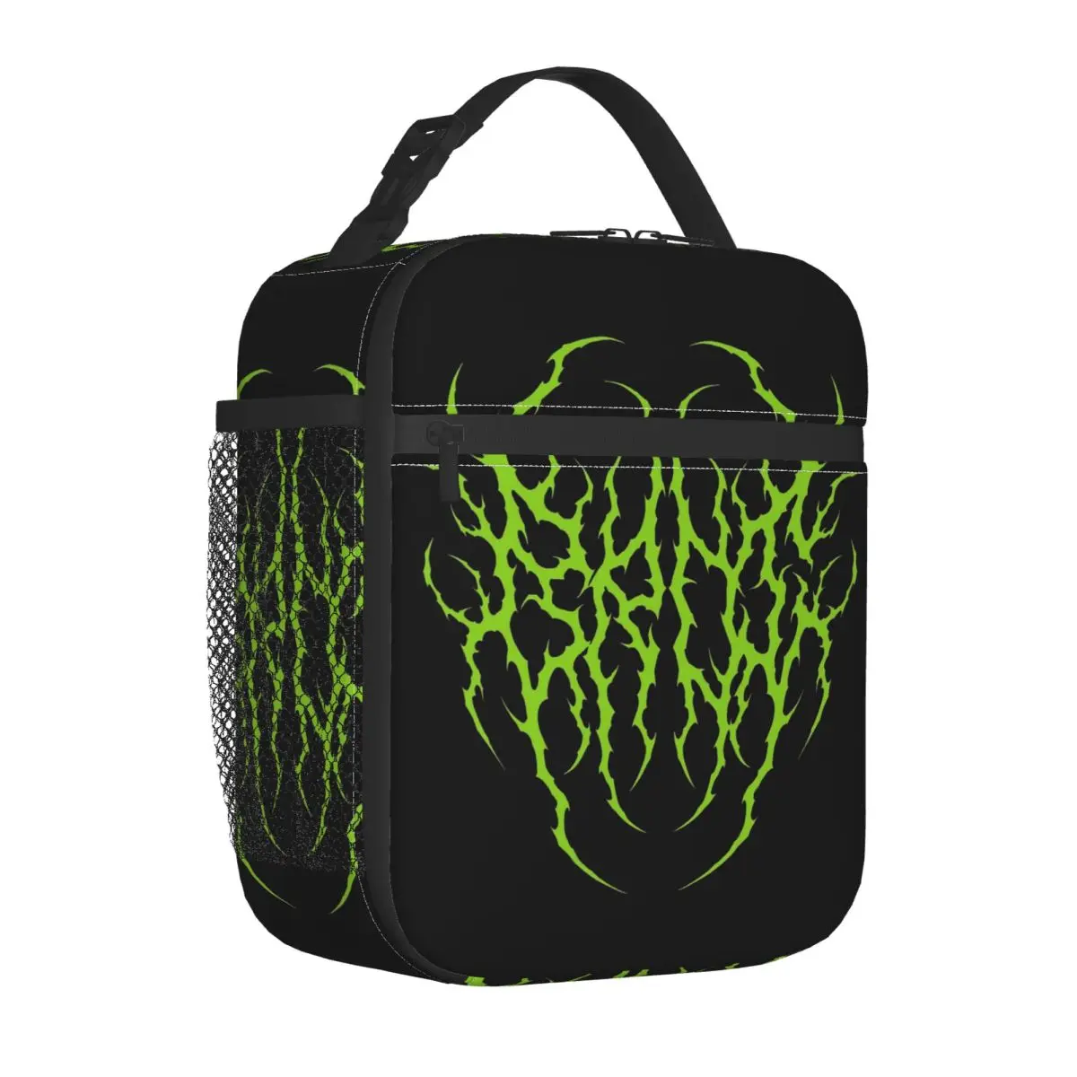 

Brat But Make It Metal Charli XCX Insulated Lunch Bags High Capacity Reusable Cooler Bag Tote Lunch Box Office Picnic Girl Boy