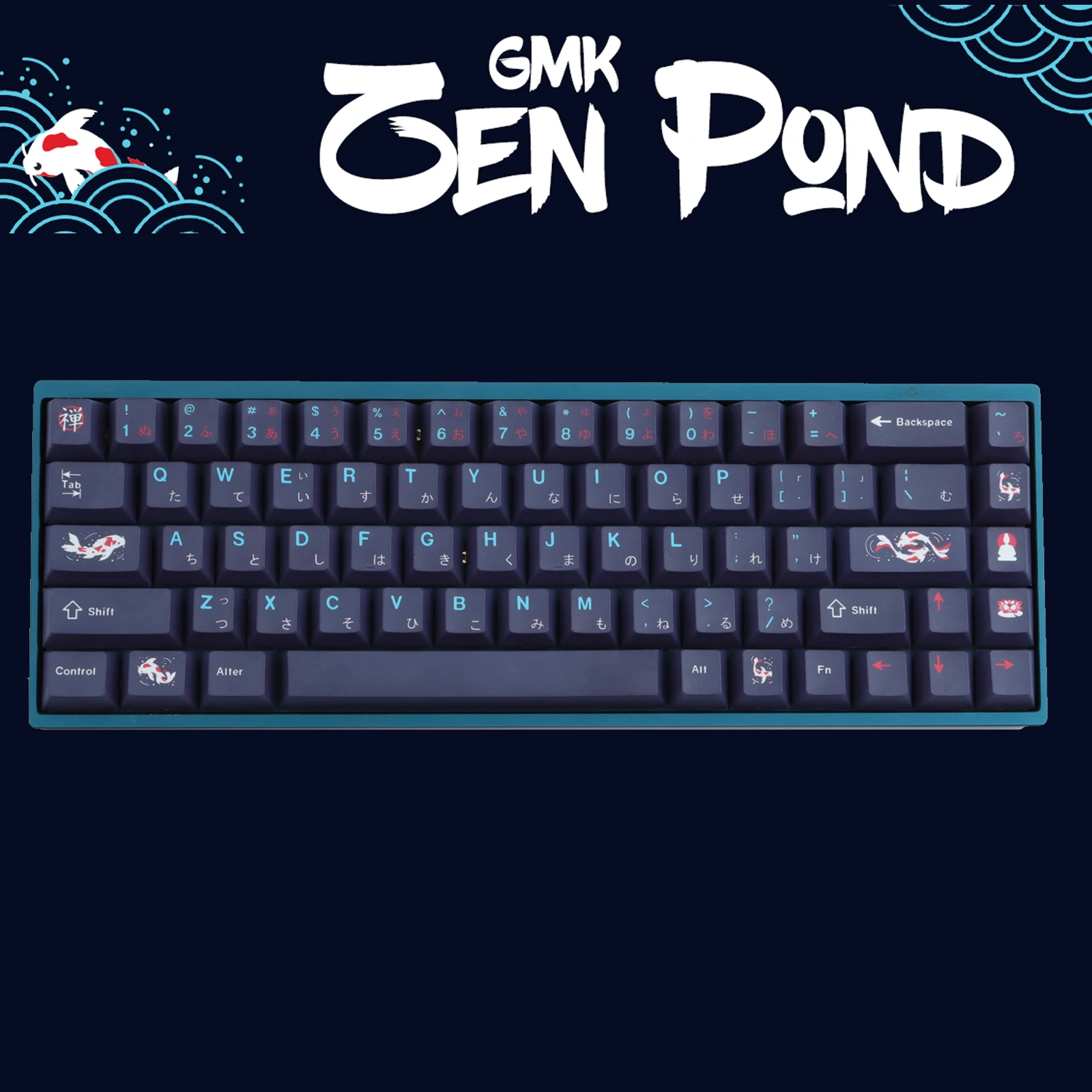 Gmk zen Teich Tasten kappen, 129 Tasten Tasten kappen Kirsch profil Dye-Sub personal isierte gmk Tasten kappen für mechanische Tastatur