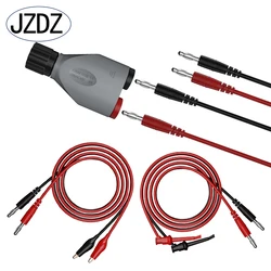 JZDZ BNC Adapter Kit Insulated 4MM Rotary Male BNC Double Banana Jack  Banana Socket with Test Lead JT0087