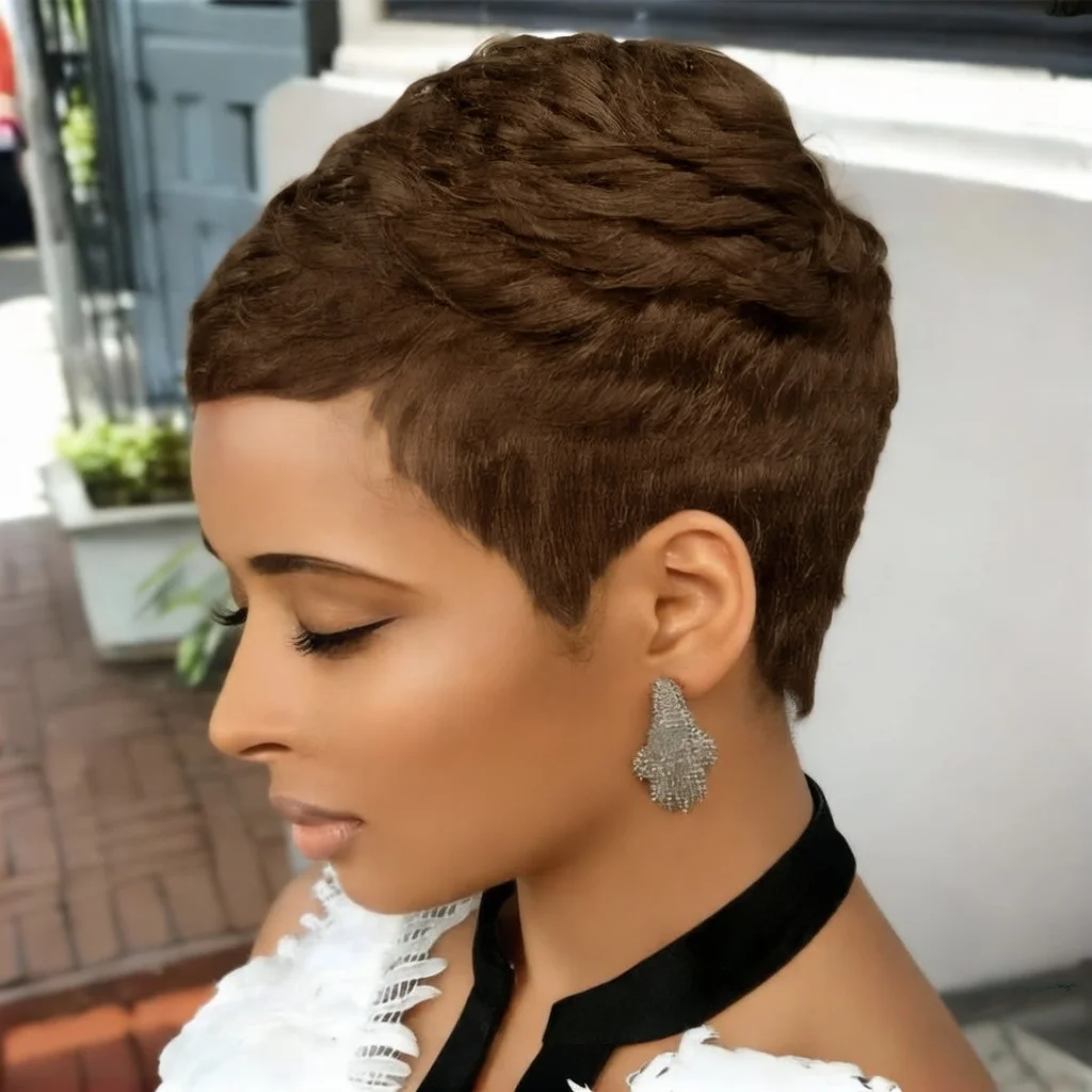 

Короткий прямой парик из натуральных волос для женщин, полностью машинной работы, с детским волосом, натурального черного цвета, дышащий.