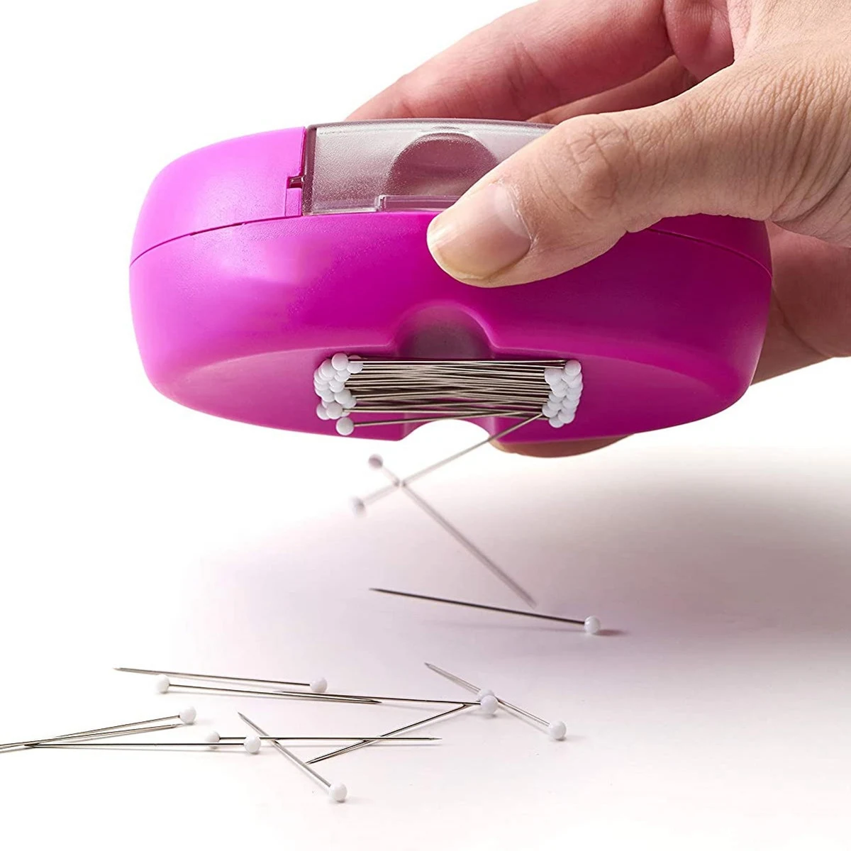 AB02 وسادة دبوس مغناطيسي مع درج حامل دبوس مغناطيسي وسائد للخياطة أنيقة المدبسة العلبة لدبابيس الخياطة