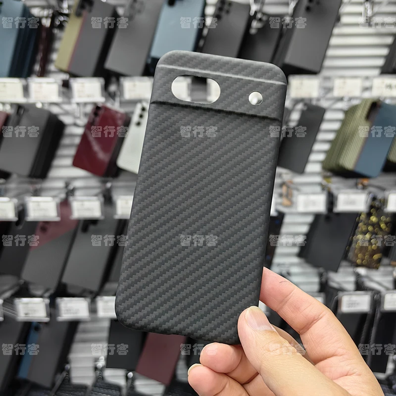 ZXKE-Carbon ケース Google Pixel 8Pro 8A 用、ハードカバー、超軽量