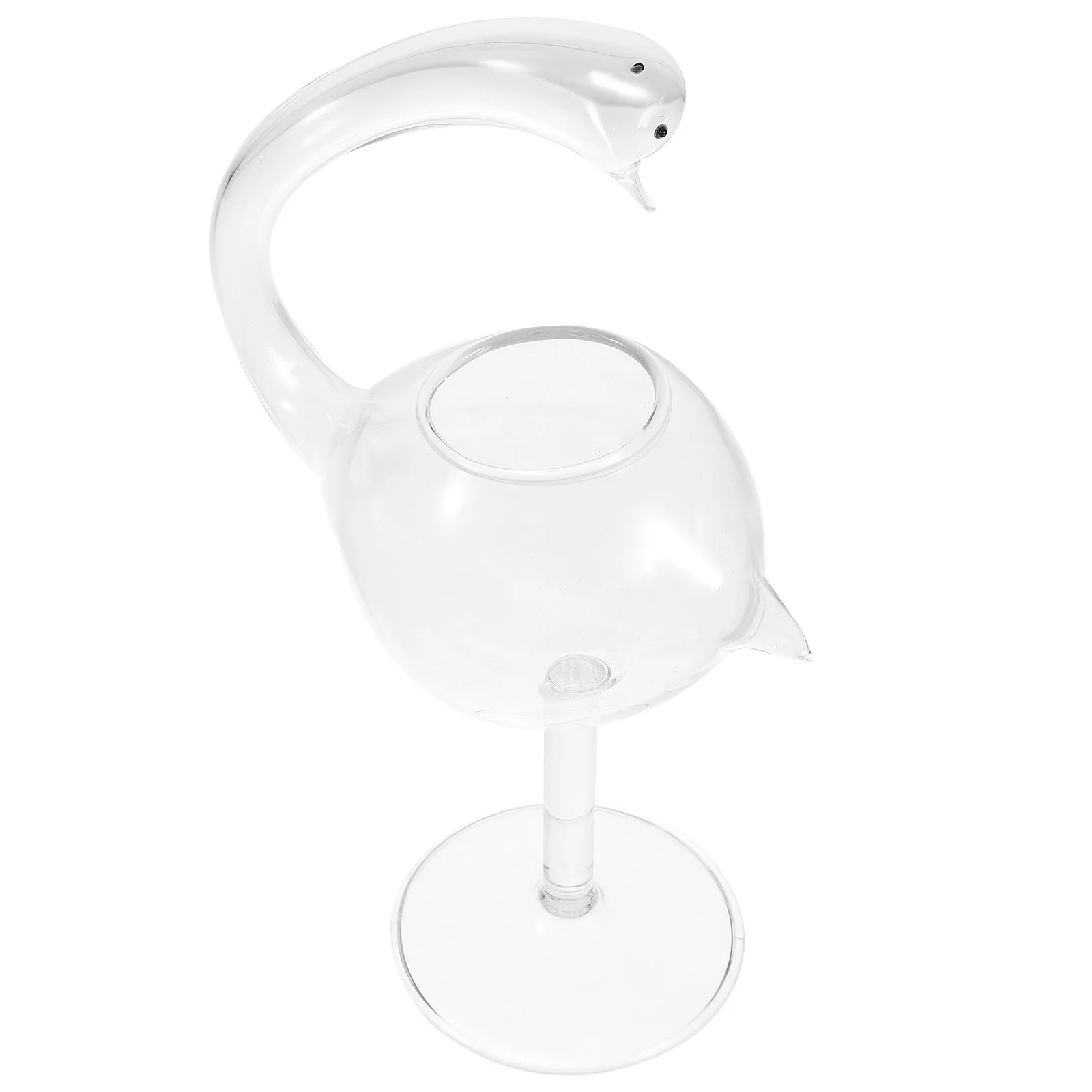 178Ml Swan Shape Premium Glass Cocktail Glass for Martini Mojito Wine Juice Bar Party Stylish Breakfast Bowl Creative Gift