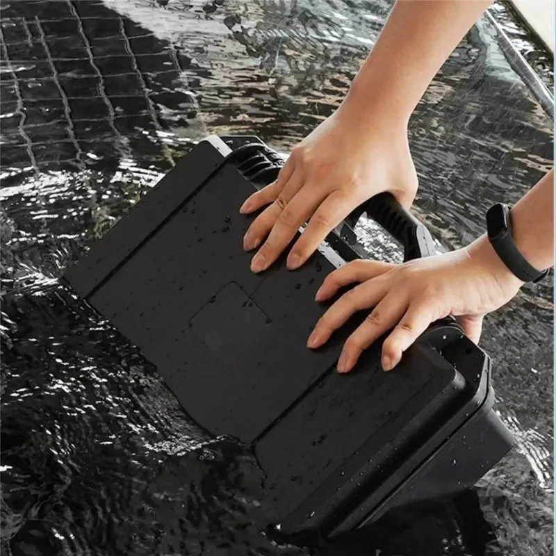 Shockproof Briefcase Protective Case Toolkit Safety Protector Organizer Hardware Padded Toolbox with Sponge Storage Tool Case