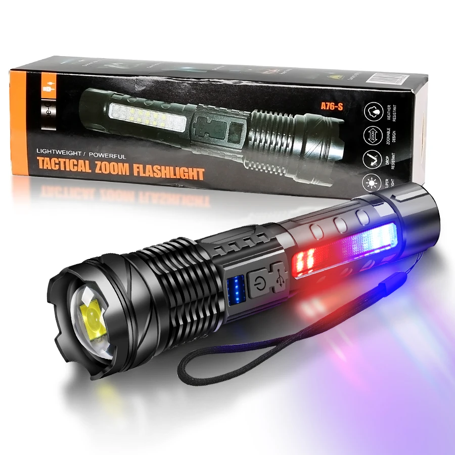 2 led usb rechargeable flashlights Flashlight High Lumens, 99,000 LM Bright Flashlight Powered Flash Light, Rechargeable Flashlights & Waterproof Handheld Flash lights for Home Camping Hiking(2 Pack) : Tools & Home Improvement free to wear on your wrist or ankle Nightstick Dual Light Flashlight USB588XL