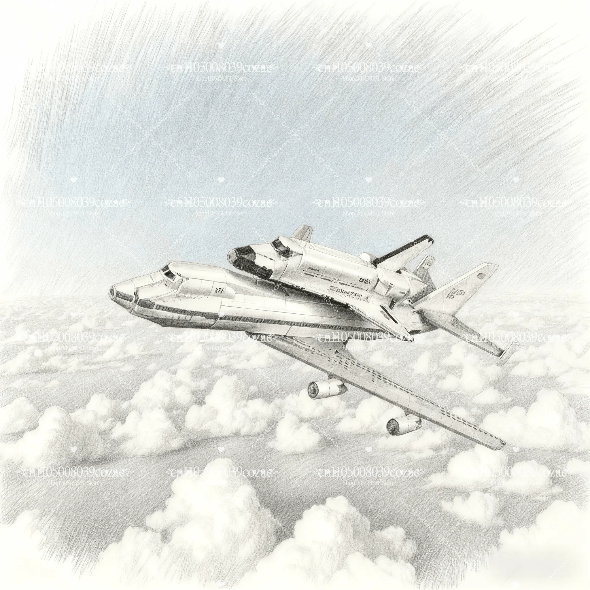 

В наличии 2025 г., 2415 штук: космический шаттл, авиационный аэрокосмический транспорт, сборные строительные блоки, развивающая игрушка, подарок для мальчика