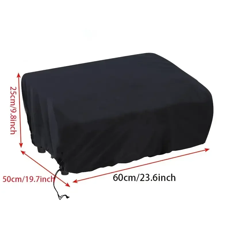 Robuste Polyester-Grillabdeckung mit Haube - Für BBQ, Camping, Picknicks - Kompatibel mit Tischgrills – Detail 5