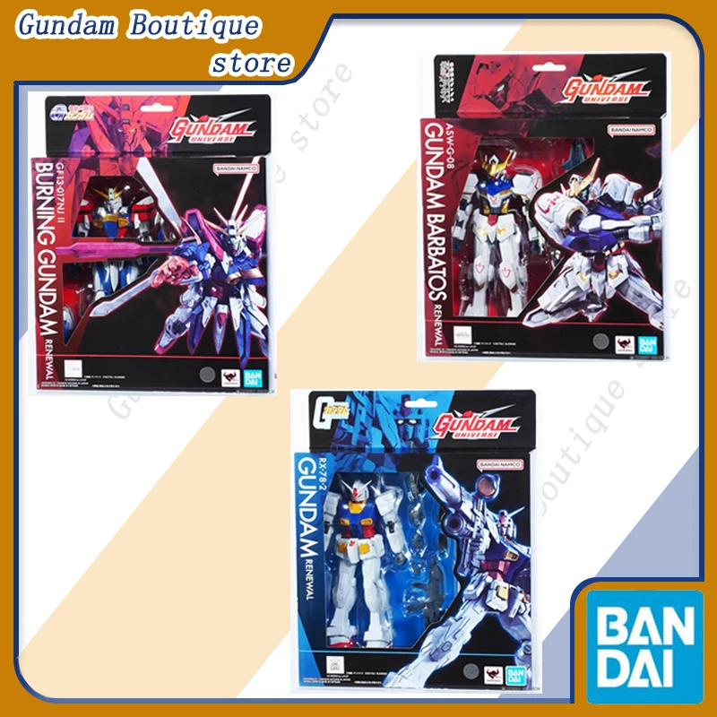 Bandai Genuine GU BARBATOS  RX-78-2 BURNING GUNDAM RENEWAL Anime Action Figure Collectible Model Toys Ornaments Gift Children