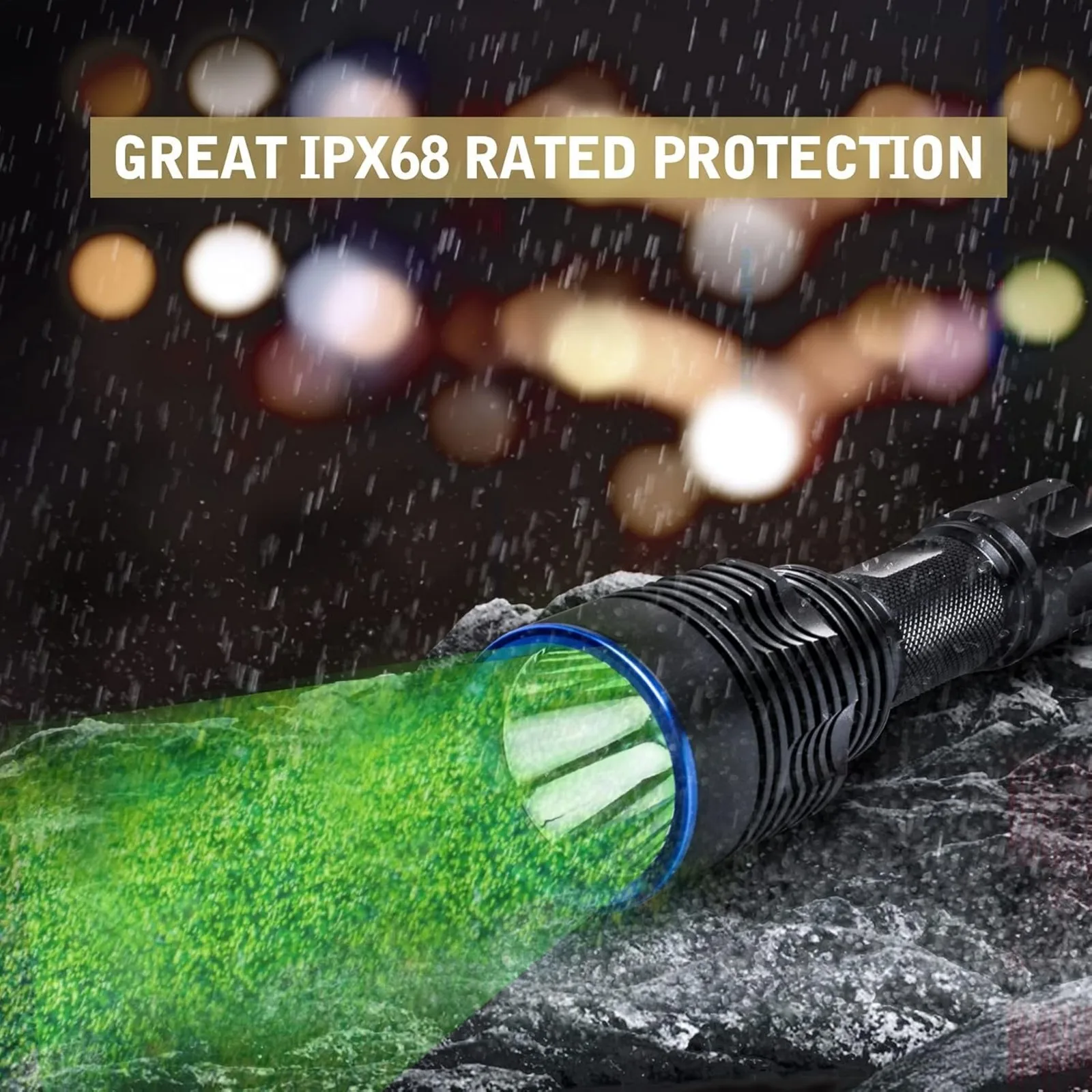 UltraFire GC20 Pro 20W Green Hunting Flashlight 2200LM 1750M Long Range Powerful LED Tactical Torch Night Vision Predator Lights