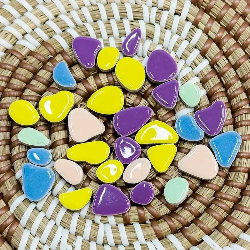 

50g Porcelain Mosaic Tiles DIY Craft Ceramic Tile Mosaic Making Materials hobby pieces bulk crafts 179