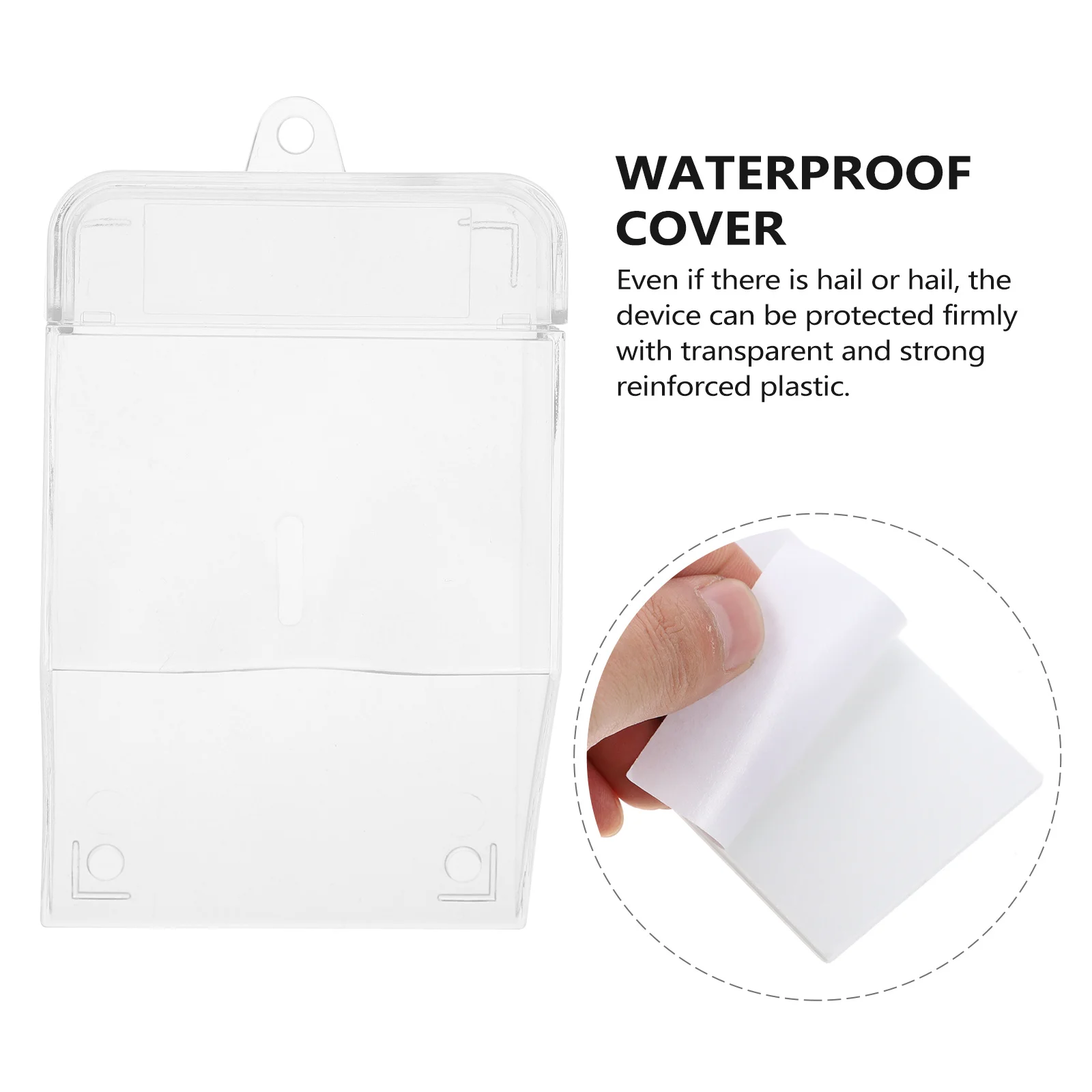 

Transparent Waterproof Doorbell Cover Durable Plastic Outdoor Anti-Rain Protective Cover for Home Commercial Use