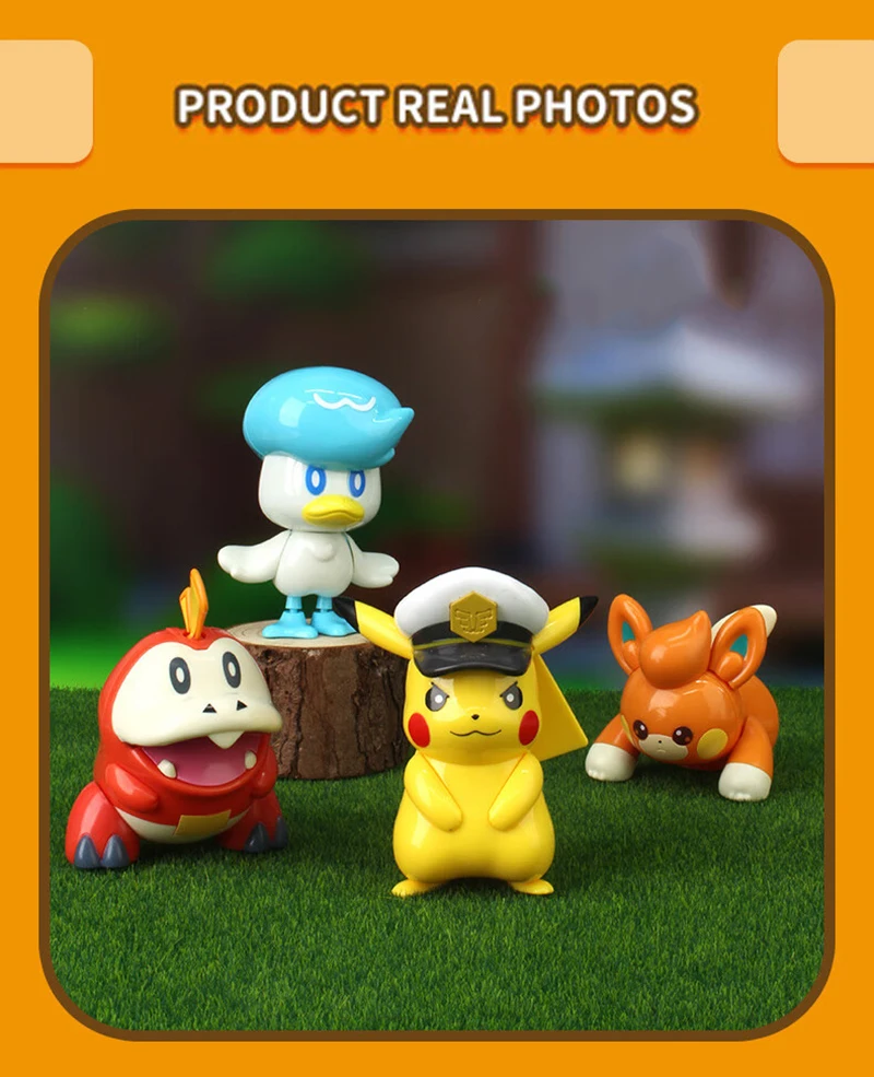 22 Arten Pokémon-Ball-Figuren Pokeball Mewtwo Pikachu Glurak Gyarados Venusaur Pawmi Quaxly Fuecoco Elf Spielzeug-Set Kinder-Geschenk – Detail 11