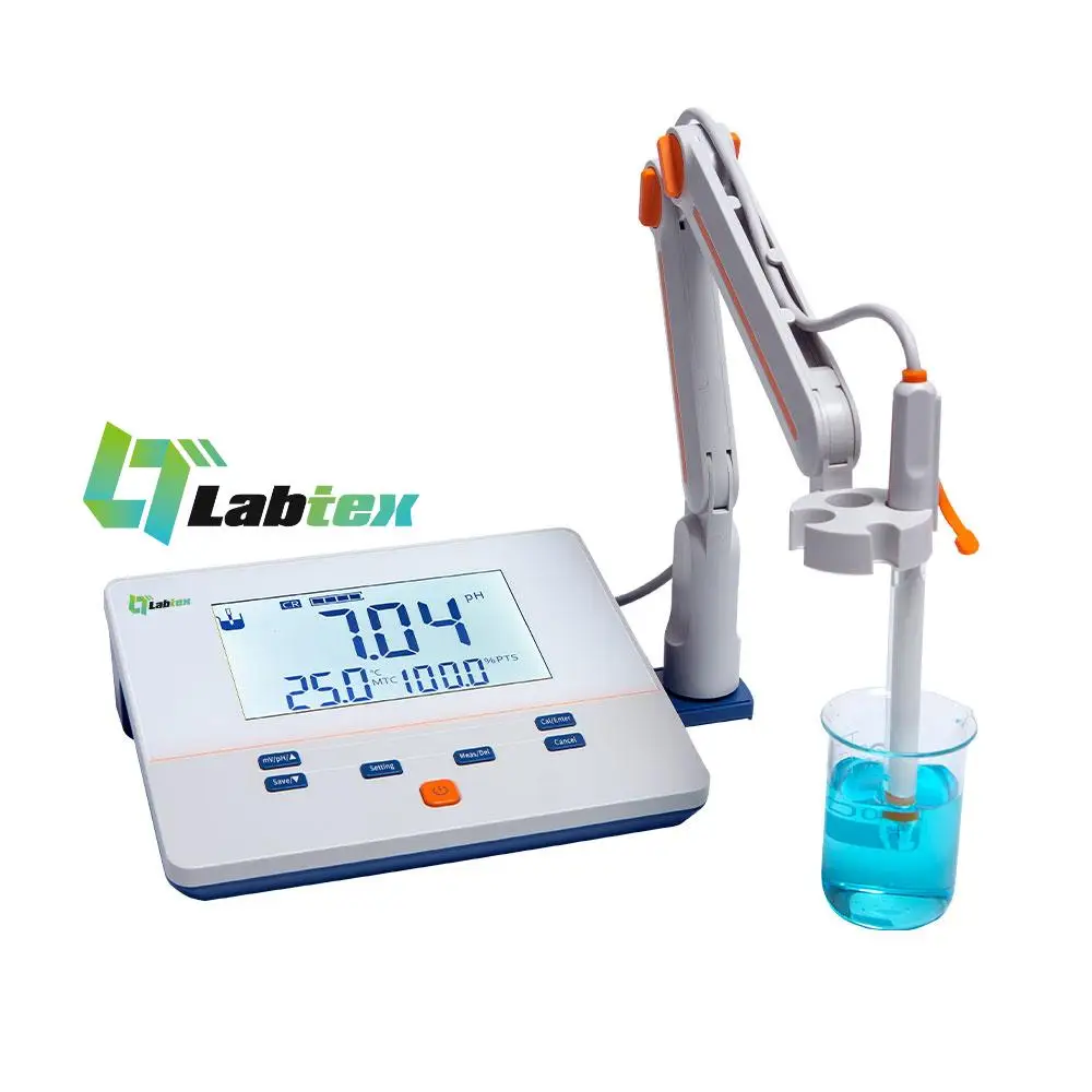 LABTEX PH200EM medidor de PH Digital de sobremesa modelo ECO duradero 3 puntos medidor de ph Digital pantalla táctil impermeable de laboratorio