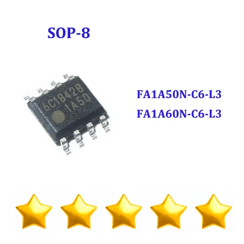 

10PCS FA1A50N FA1A60N FA1A50N-C6-L3 FA1A60N-C6-L3 SOP8 Brand New Original Chip IC