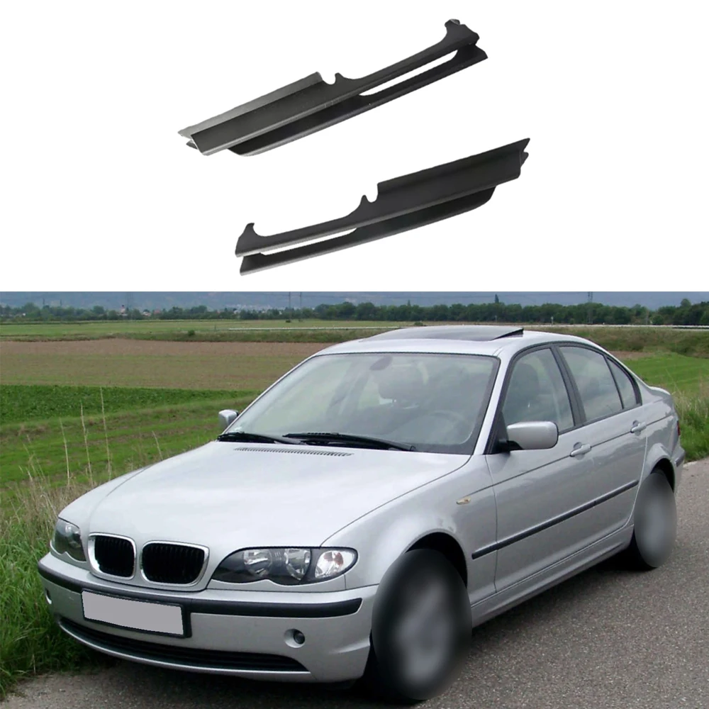 2pcs Front Left Right Bumper Lower Side Lateral Grille For BMW 330i 330Xi 325i 325Xi E46 09/01 2001-2005 51117032613 51117032614