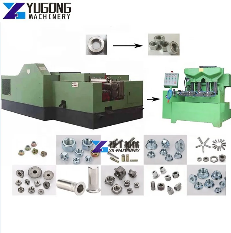 6 Stations Automatic Bolts& Nuts Making Machine/Screw Nuts Making Machine Automatic Self Drilling Screw Making Machine