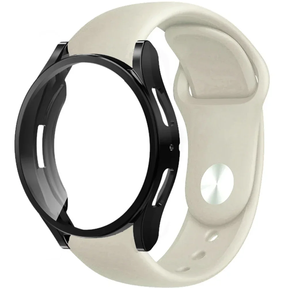 Watch Case+Strap for Samsung Galaxy Watch 4/5/6 40mm 44mm Replacement Silicone Wristband Bracelet galaxy watch 6 5 4 44mm 40mm