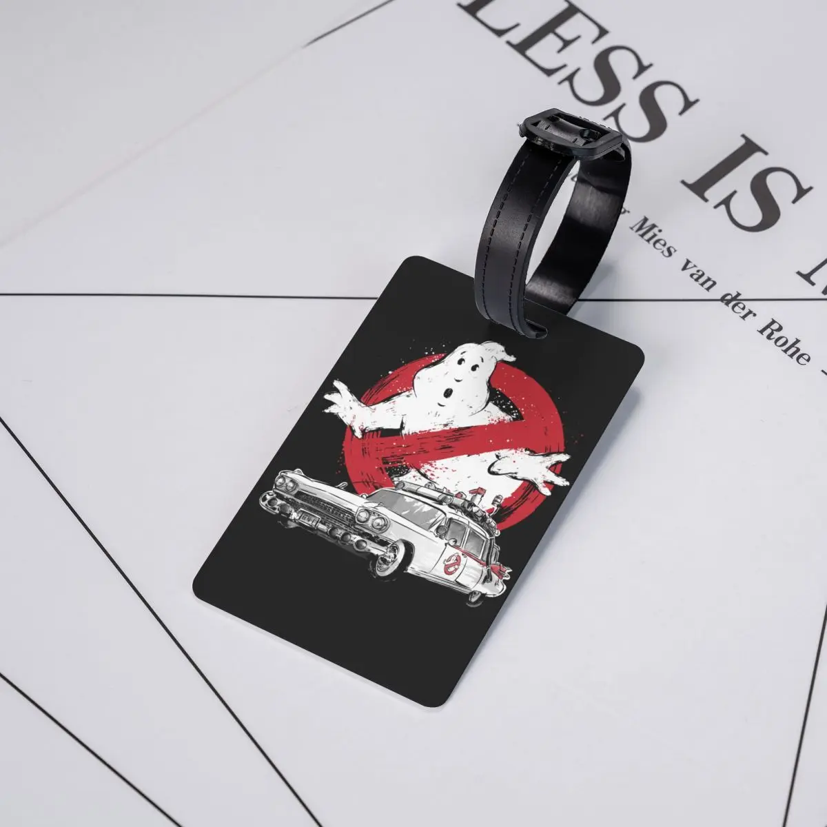 Custom Ghostbusters Luggage Tag Privacy Protection Supernatural Ghost Movie Baggage Tags Travel Bag Labels Suitcase