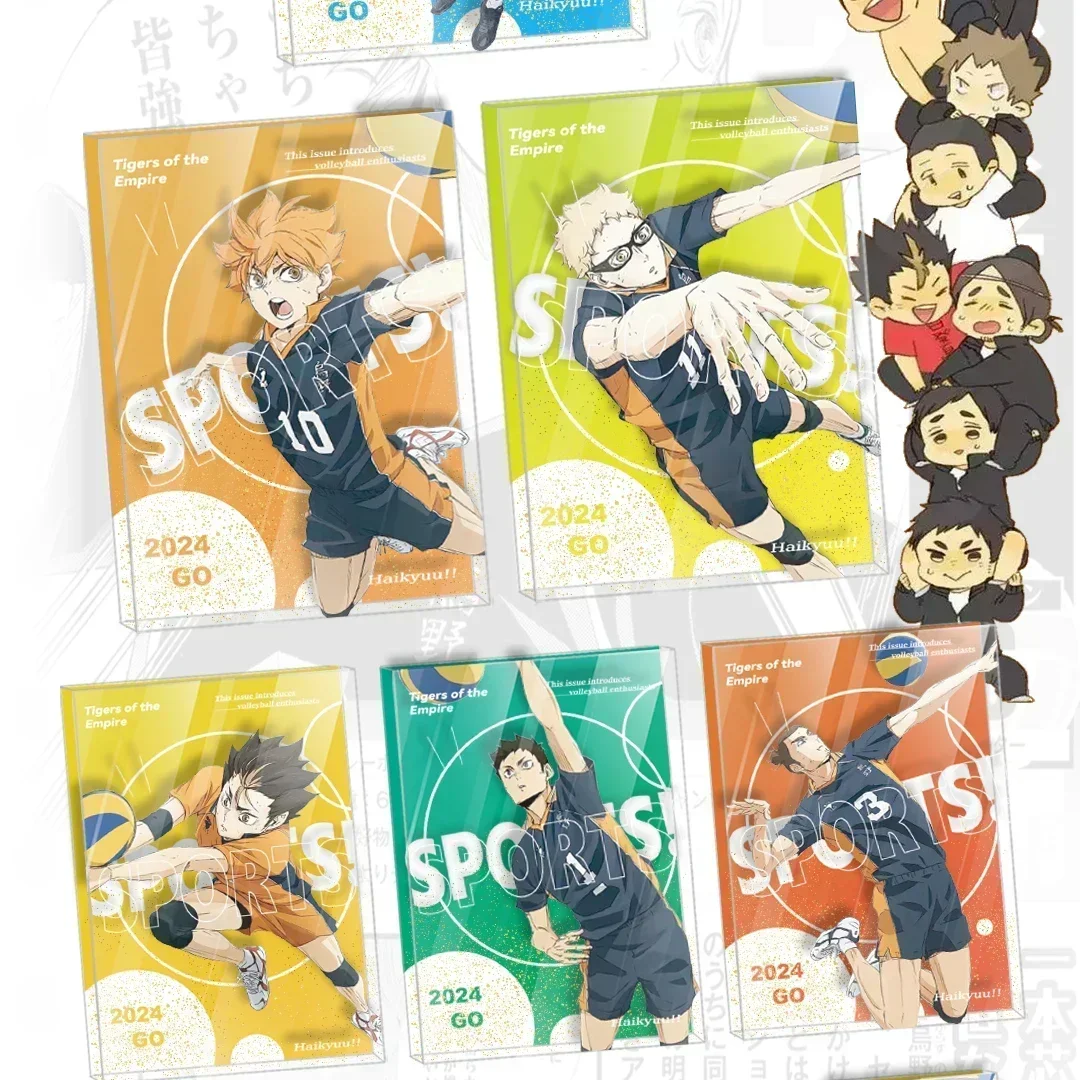 New Haikyuu Cards Leaping Youth Hinata Shoyo Kageyama Tobio Tsukishima Hotaru Anime Character Collection Cards Toys Gifts