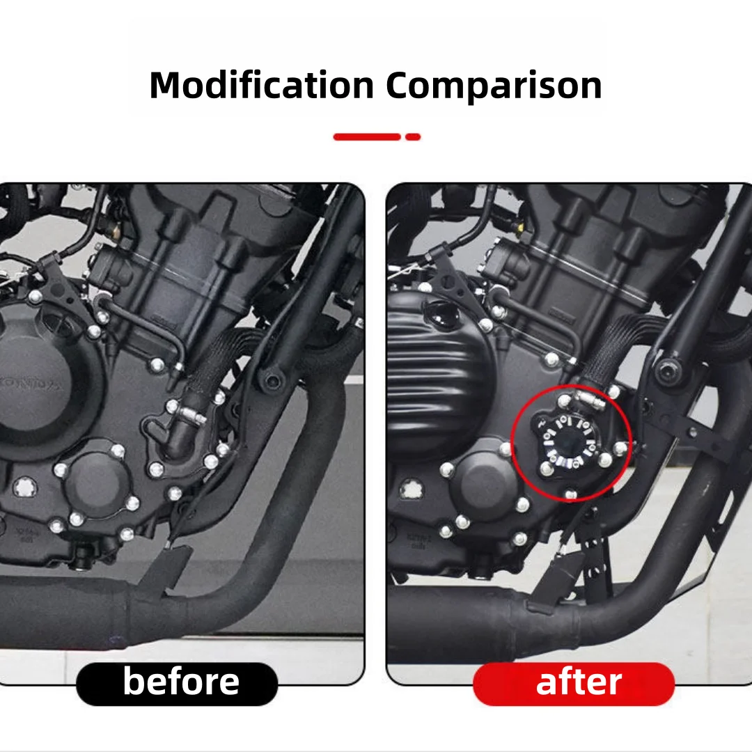 

For honda CL/CM300 Modified Transparent Water Pump Cover Aluminum Alloy Side Cover Protective Cover Accessories