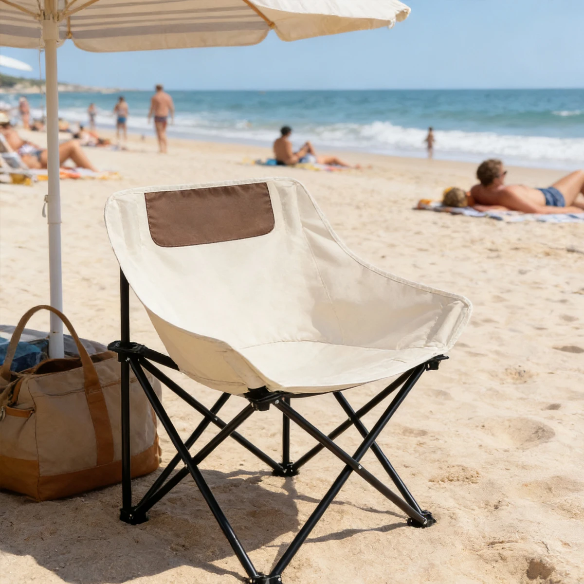 Oversized Folding Chair Portable Fishing Picnic Gear  Stool Sketching Camping Foldable Oxford Cloth  Beach Small Horse Chairs