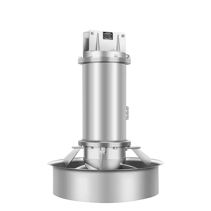 

Submersible mixer, anaerobic tank low speed pusher sewage treatment equipment return pump stainless steel agitator
