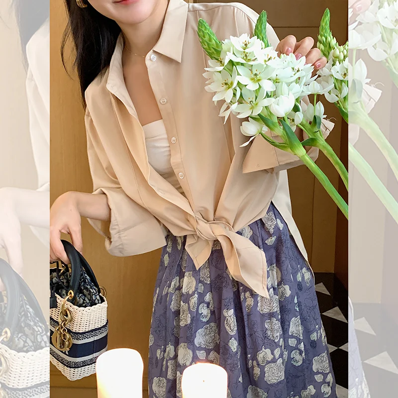 

Cool Feeling Modal Blended irt Korean Sle Commute Faion Skin-friendly Breathable Air Conditioning Sun Protection