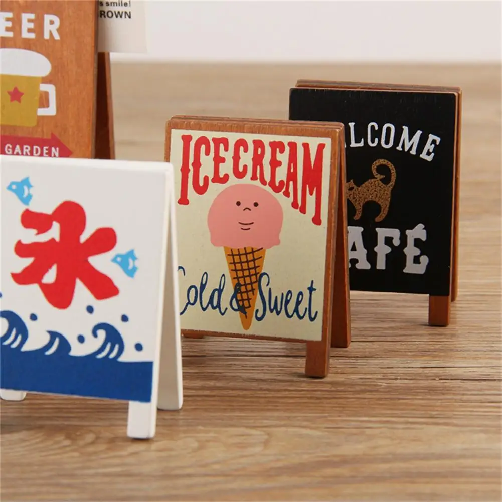 Decorative Card Holder Strong Grip Wood All Match Vertical Note Clip for Desktop