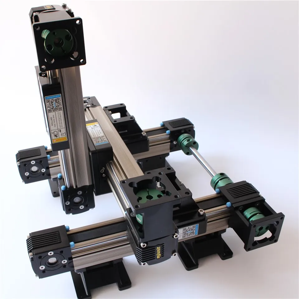 mjunit three-axis XYZ motion platform synchronous belt linear guide slide manipulator for full-automatic glue dispensing machine